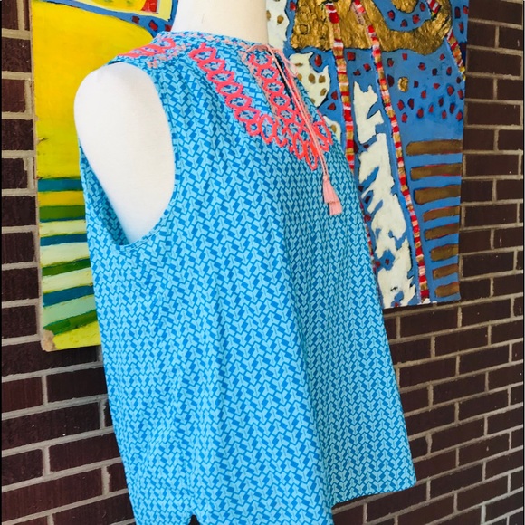 J. Crew Embroidered Sleeveless Top - Picture 4 of 6